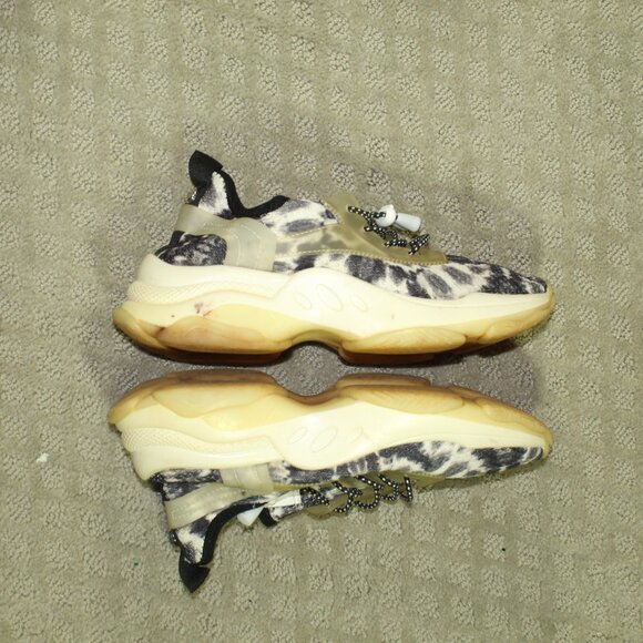 Steve Madden NY90 Myles Women's 6.5 Black White Platform Cloud Sneakers - Picture 3 of 6